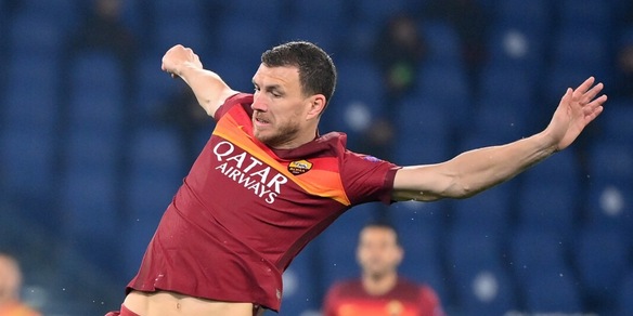 Roma, allarme Dzeko: infortunio muscolare, Milan a forte rischio