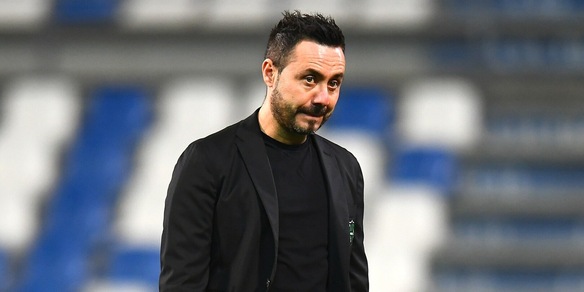 Sassuolo, De Zerbi: "100 panchine motivo d'orgoglio. Napoli, bella gara"