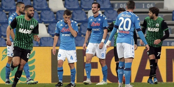 Sassuolo-Napoli 3-3: commento al risultato partita