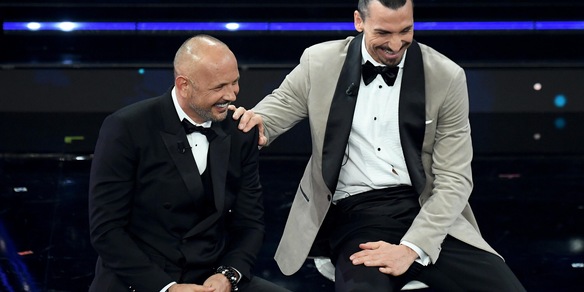 Sanremo, Ibrahimovic e Mihajlovic show: "Amicizia nata da una testata"