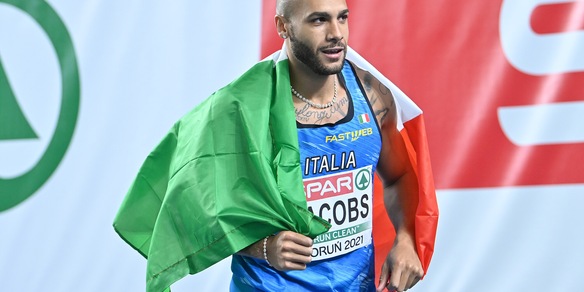Jacobs vince l'oro nei 60m agli Europei indoor