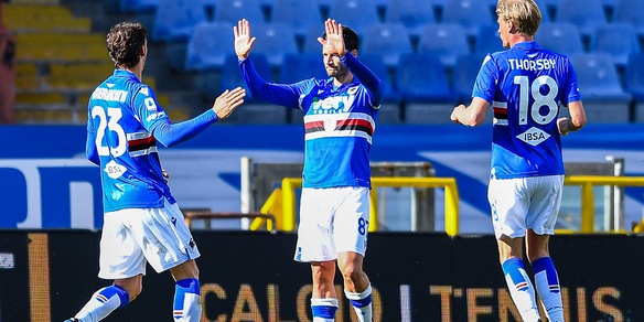 Candreva gol, Ranieri sorride: la Sampdoria piega il Torino