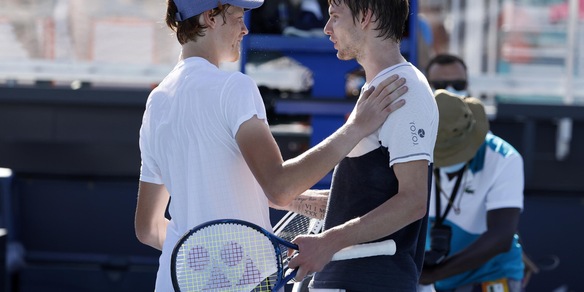 "Sinner, non sei umano", la frase rubata a Bublik a Miami