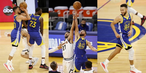 Nba, Curry super: le foto di una partita da sogno
