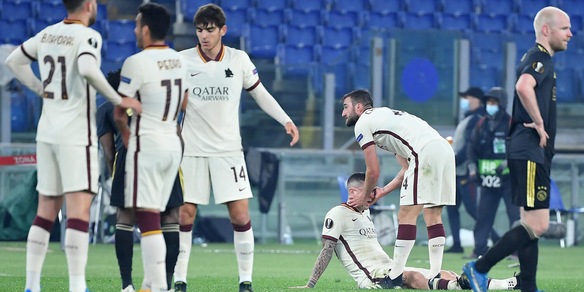 La Roma in semifinale, Mancini in lacrime alla fine del match con l’Ajax