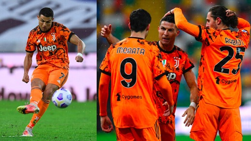 Ronaldo, super doppietta: la Juve batte l'Udinese in rimonta