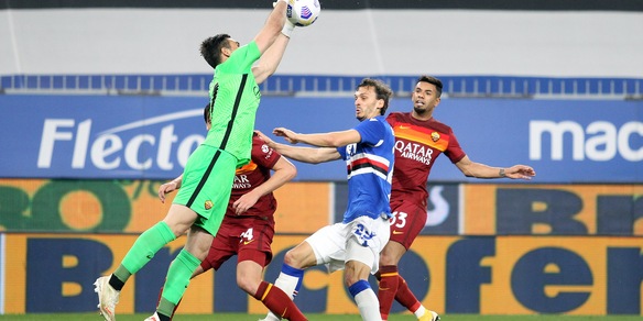 Roma, contro la Sampdoria il centesimo gol subito da Fonseca