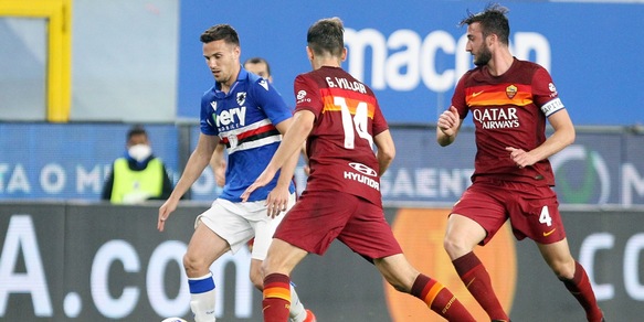 Sampdoria-Roma 2-0: tabellino, statistiche e marcatori