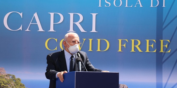 Capri è Covid Free: l'annuncio di De Luca