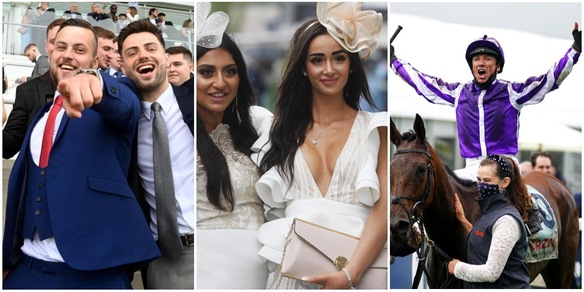 Epsom: Dettori, bellezze, cappellini e niente mascherine in Inghilterra