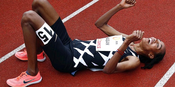 Hassan show, record del mondo da sogno nei 10mila metri donne