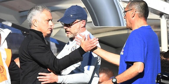 Mourinho contro Sarri, un solo precedente: gol e rissa