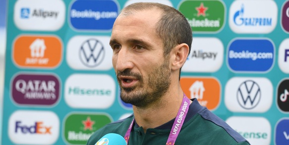 Italia, la carica di Chiellini: "Sono pronto a fermare Lukaku"