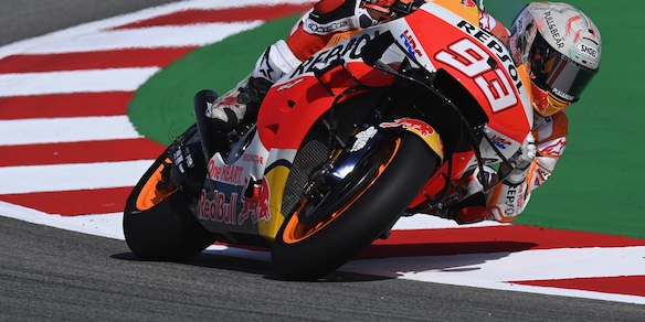 MotoGp, Gp Germania: Marc Marquez comanda le FP1, lontano Rossi