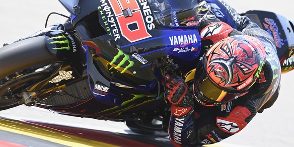 MotoGp, warm-up Gp Germania: Quartararo davanti, Rossi 11°
