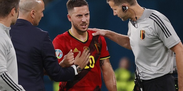 Italia-Belgio, Eden Hazard verso il forfait: "Infortunio muscolare"