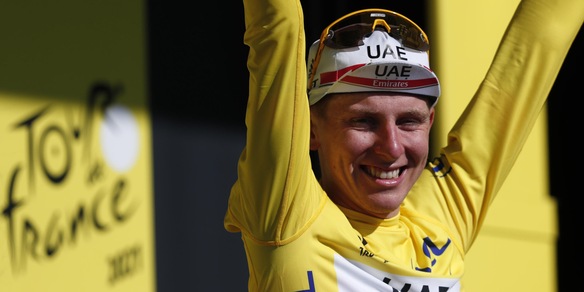 Tour de France: a van Aert la crono, Pogacar ipoteca la vittoria