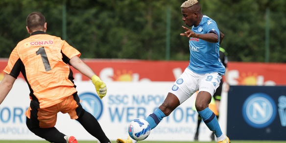 Napoli-Bassa Anaunia 12-0: Spalletti sorride, poker di Osimhen