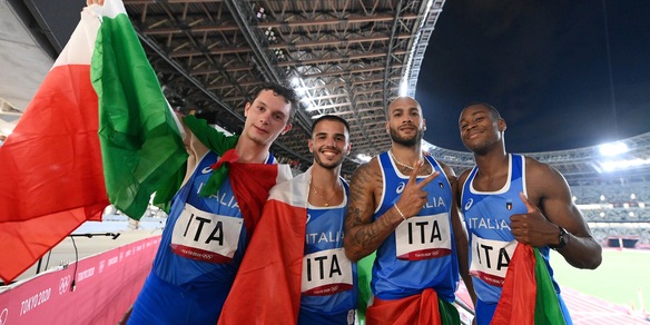 Jacobs e gli staffettisti d'oro: "Meglio di Lukaku e Ronaldo"