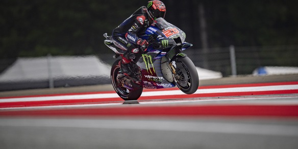MotoGp, warm-up Gp Austria: Quartararo il più veloce, Rossi 18°