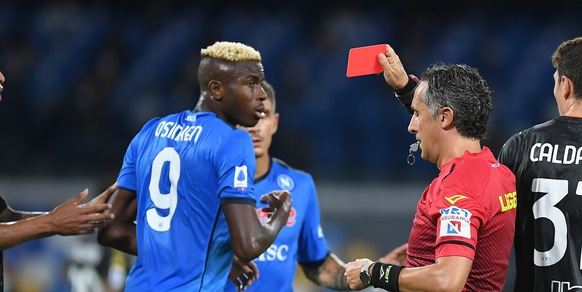 Moviola Napoli-Venezia, espulsione Osimhen: arbitro molto fiscale