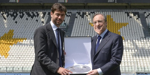 Perez ospite della Juve, incontro con Agnelli: si parla di Superlega