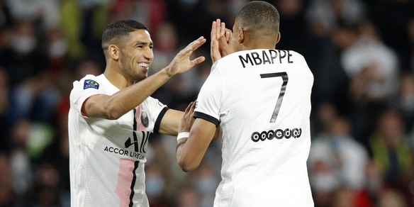 Ligue 1, super Hakimi trascina il Psg. Crolla in casa il Lens