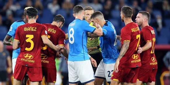 Roma-Napoli 0-0: Mourinho e Spalletti espulsi