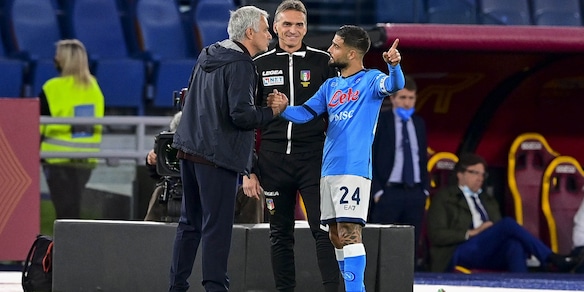 Mourinho e Insigne, siparietto durante Roma-Napoli: svelato cosa si sono detti