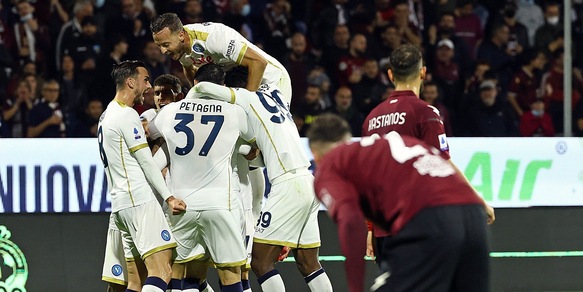 Salernitana-Napoli 0-1: decide Zielinski, decima vittoria per Spalletti