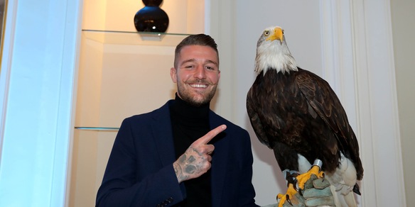 Lazio, Milinkovic con l’aquila: la foto fa impazzire i tifosi