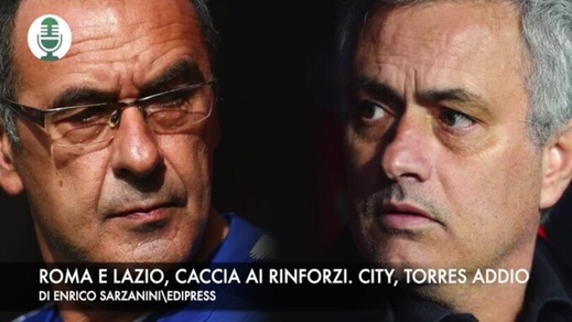 Roma e Lazio, caccia ai rinforzi. Il Manchester City saluta Torres