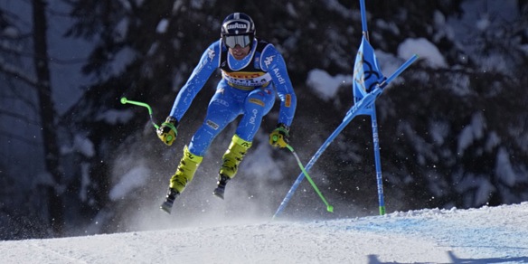 Bormio, prima prova della discesa: comanda Marsaglia
