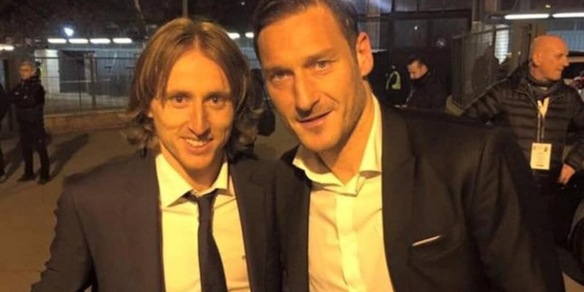 Modric, amarcord Totti: “Unico giocarci contro, un idolo”