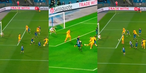 Napoli-Barcellona, gol di Piqué in fuorigioco: Aubameyang ostruisce la visuale di Meret!