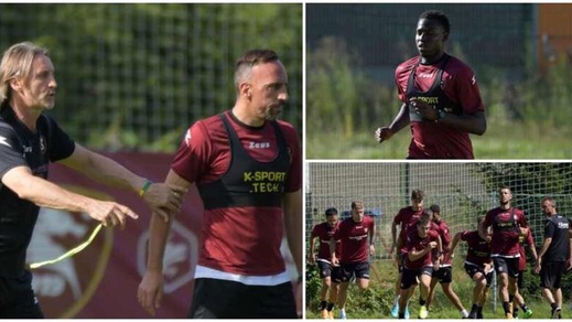 Salernitana al lavoro in Austria: Ribery guida il gruppo