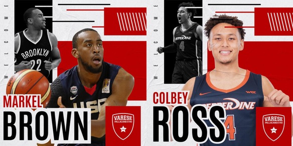 Ufficiali, Markel Brown e Colbey Russ alla Pallacanestro Varese
