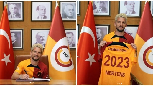 Mertens firma col Galatasaray: le prime foto con la nuova maglia