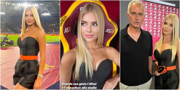 Daria Bondar incanta l'Olimpico e Mourinho