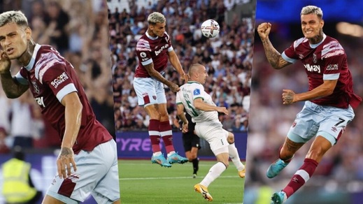 Scamacca titolare e primo gol col West Ham: che incornata!