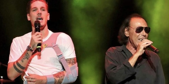 Zaniolo canta "Grazie Roma" sul palco con Venditti e De Gregori
