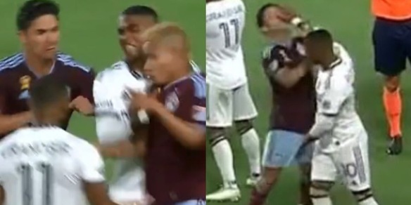 Douglas Costa, follia con i Galaxy: rissa con due avversari ed espulsione