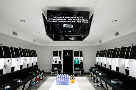 Juve, la frase di Scirea sullo schermo dello spogliatoio