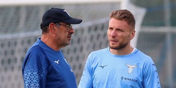 Lazio, Sarri sorride: Immobile torna a lavorare in gruppo