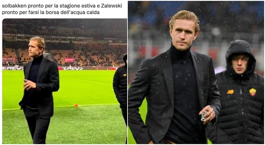 Solbakken sfida il maltempo, Zalewski infreddolito: le ironie social Solbakken sfida il maltempo, Zalewski infreddolito: le ironie social