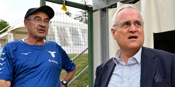 Lotito-Sarri, tensione nella Lazio: mai stati così lontani