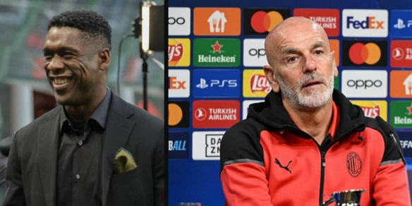 Seedorf in tackle su Pioli, il tecnico del Milan butta la palla in tribuna