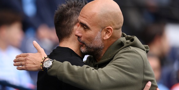 Guardiola e l'annuncio shock: "De Zerbi sarà il prossimo allenatore del Manchester City!"