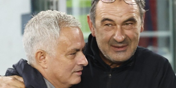 Lazio-Roma è anche Sarri contro Mourinho: dalle scintille ai numeri