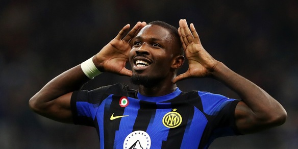 Inter, Thuram: "Il gol alla Roma è quello che mi sono goduto di più"